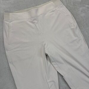 Athleta Pants Women's 14T Brooklyn Beige Jogger Zipper Ankle Zip Pockets Casual